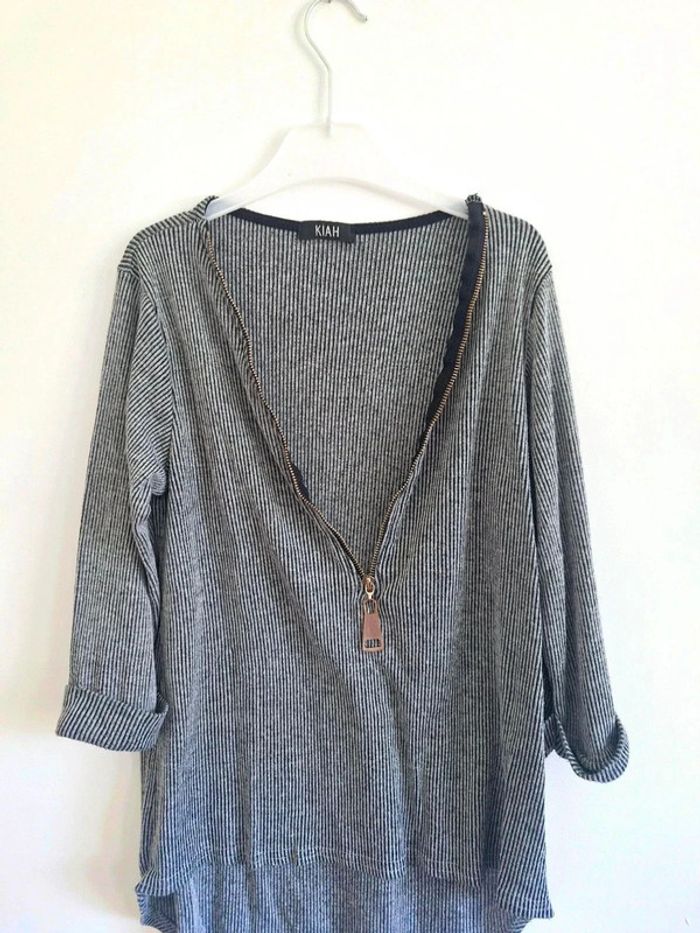 Blouse avec col réglable V.    T38-M - photo numéro 3