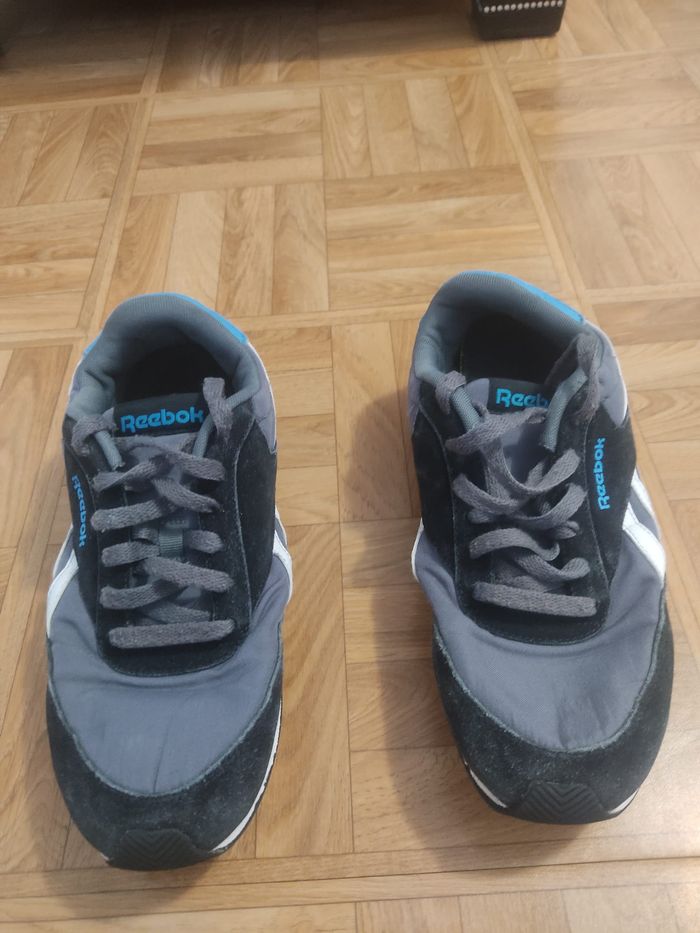 Baskets Reebok Classic - Gris/Noir/Bleu - Taille 41 - photo numéro 2