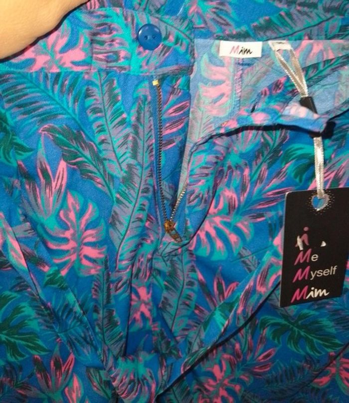 Short ceinture motif floral taille 38 - Mim - 100% polyester - photo numéro 8