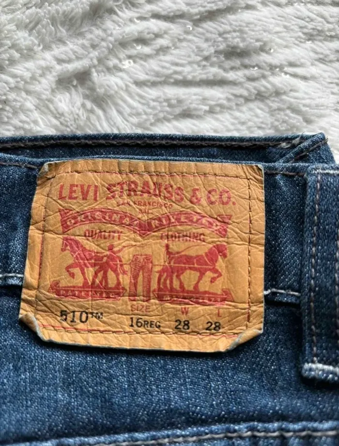 Jean Levi’s homme 510 Super Skinny W28 L28 M/38 Bleu foncé – Coupe Slim-Skinny - photo numéro 2