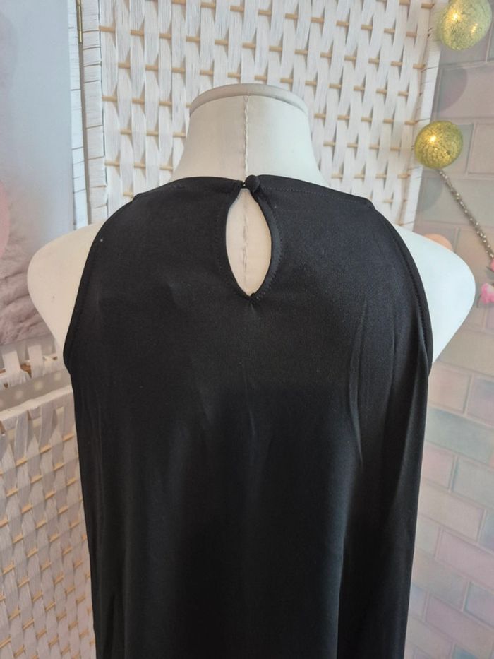 💕Jolie Top noir élégant et chic à chaînette –femme TXl / 42 mosquitos 💕 - photo numéro 4
