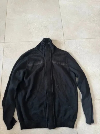 Gilet noir Trussardi Jeans, très bon état, taille Xl