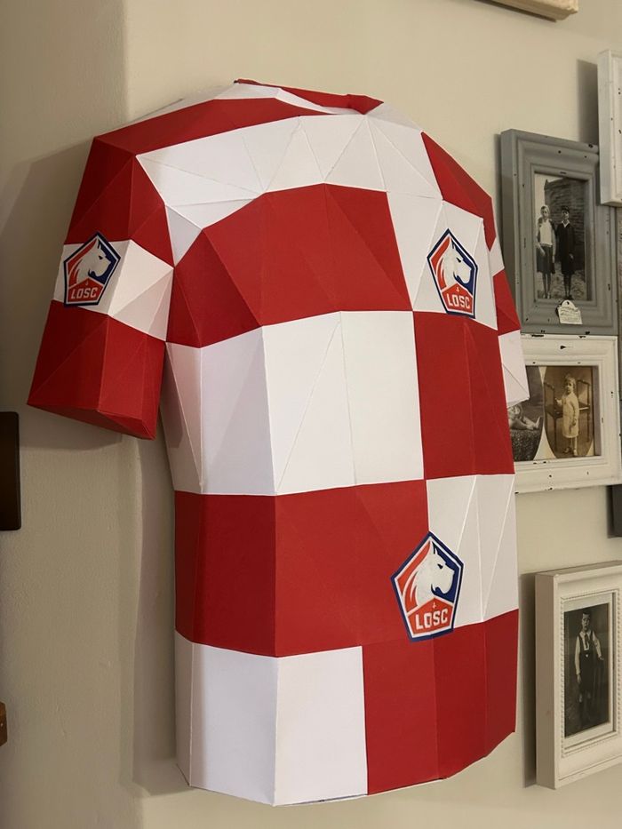 Maillot de foot LOSC pour décoration murale - photo numéro 2