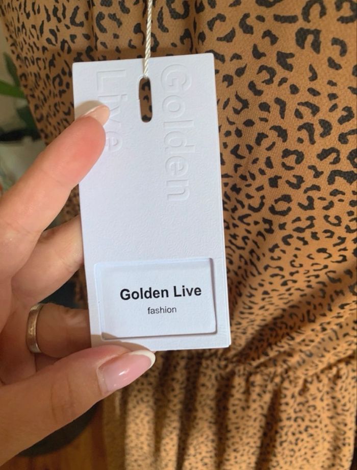 Robe imprimé léopard Golden Live – Taille M – Neuve avec étiquette - photo numéro 7
