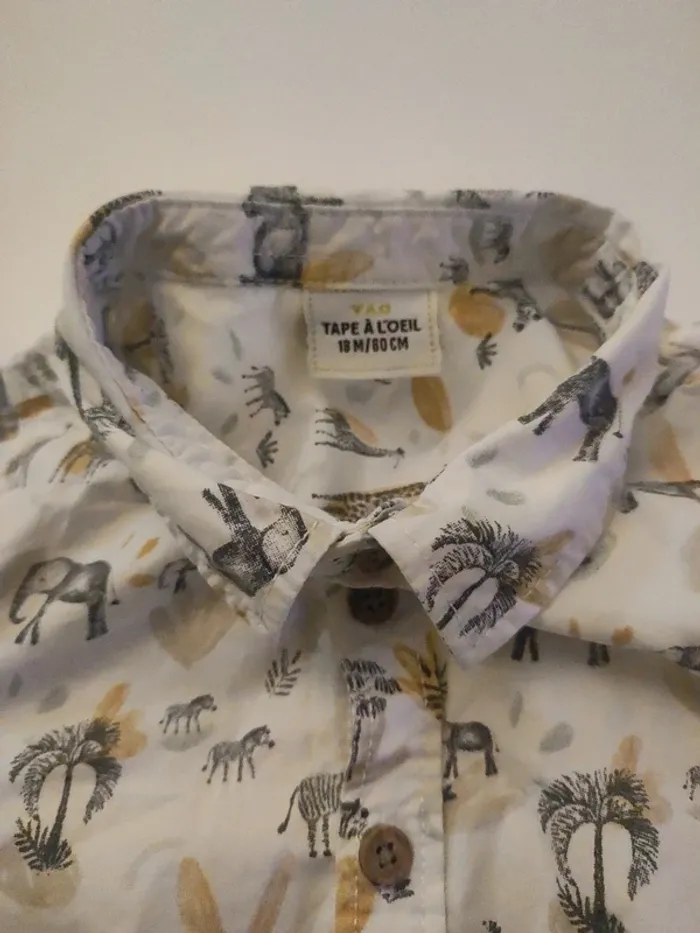 Chemise tape à l'oeil tao 18 mois - photo numéro 2