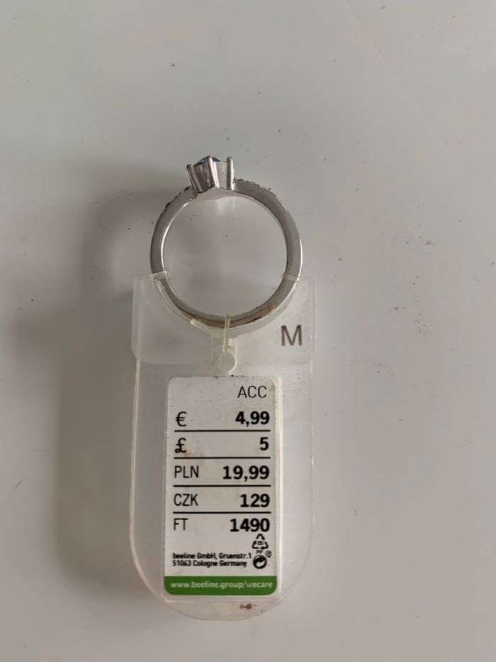 Bague argent strass - photo numéro 2