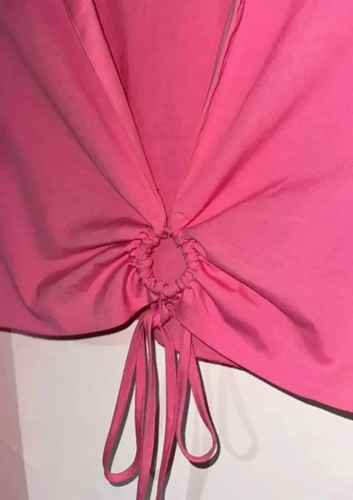 Chemise crop rose bonbon – marque KOTON – Taille 38/40 - photo numéro 5
