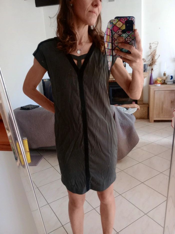 Robe 36-38 kaki foncé c44 - photo numéro 2