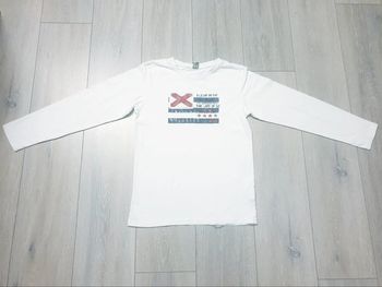 Maillot manche longue blanc. Garçon 14 ans. Marque Tape à l'oeil