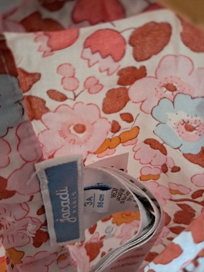 Blouse jacadi liberty betsy écureuil 3 ans parfait état - photo numéro 3