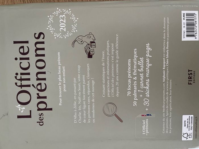 L officiel dès prénoms - photo numéro 2