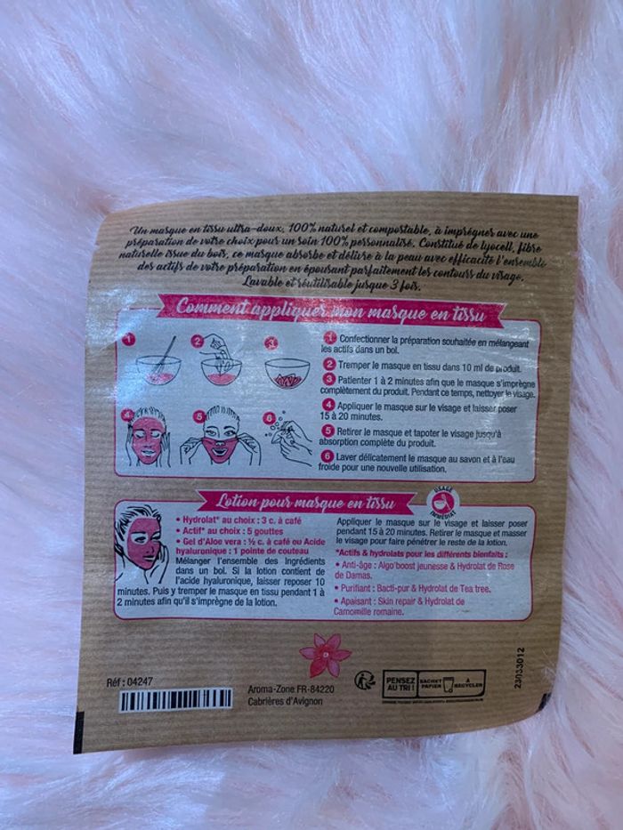 Masque visage en tissu Aroma-Zone - photo numéro 2