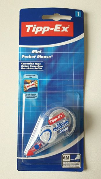 Neuf fournitures scolaires rouleau de tipp-ex blanco correcteur