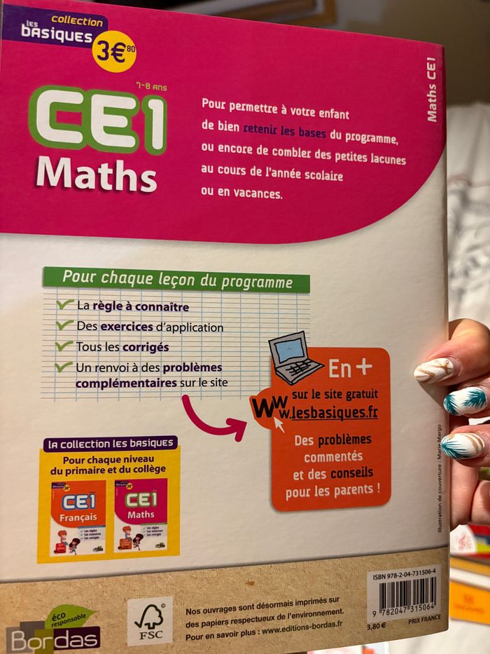 Fichier « les basiques ce1 maths » bordas - photo numéro 3