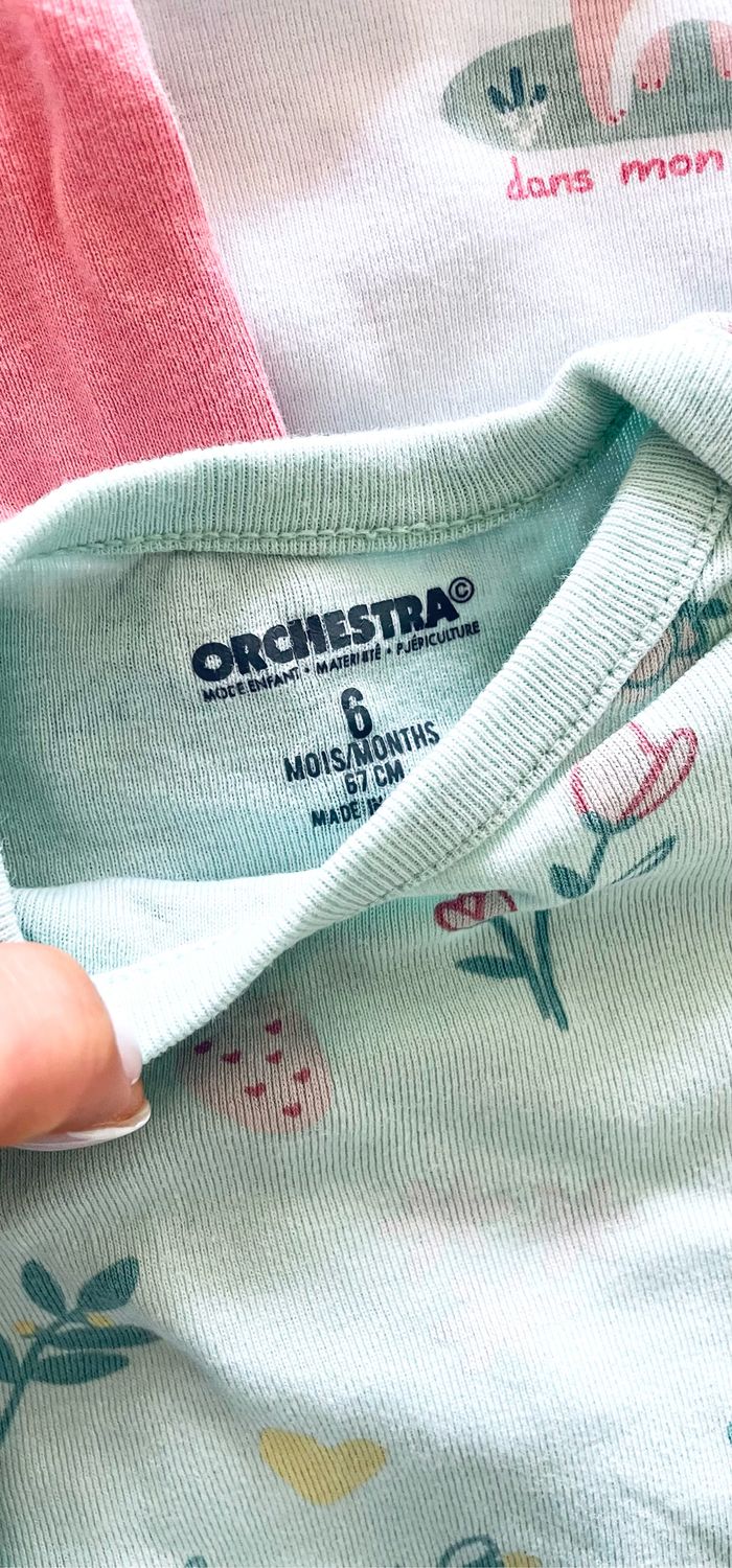 lot de 7 body manches courtes « Orchestra » Taille 6 mois - photo numéro 3