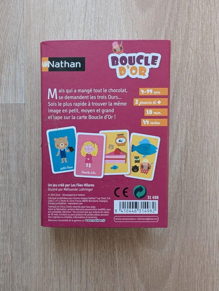 Jeu Boucle d'Or - photo numéro 2