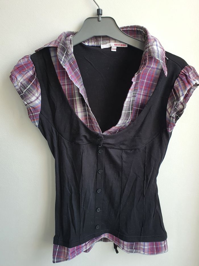 T-shirt avec chemisier intégré fille 16 ans ou S