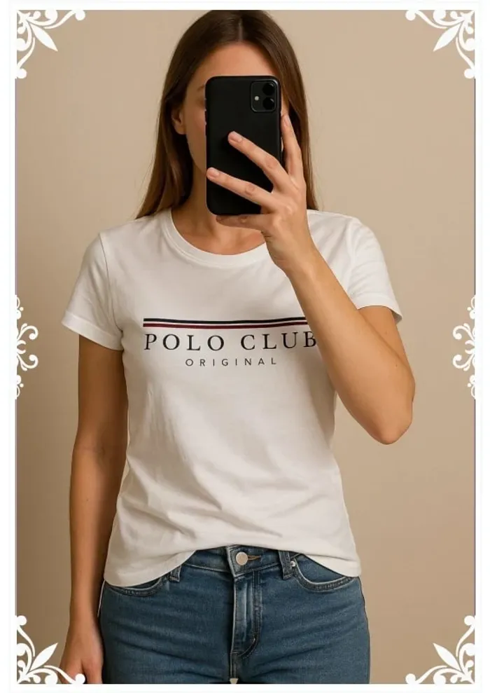 T-shirt blanc Polo Club Original – Taille XXL