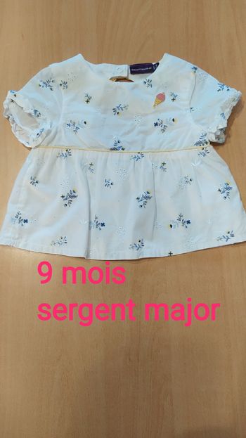 Blouse 9 mois sergent major