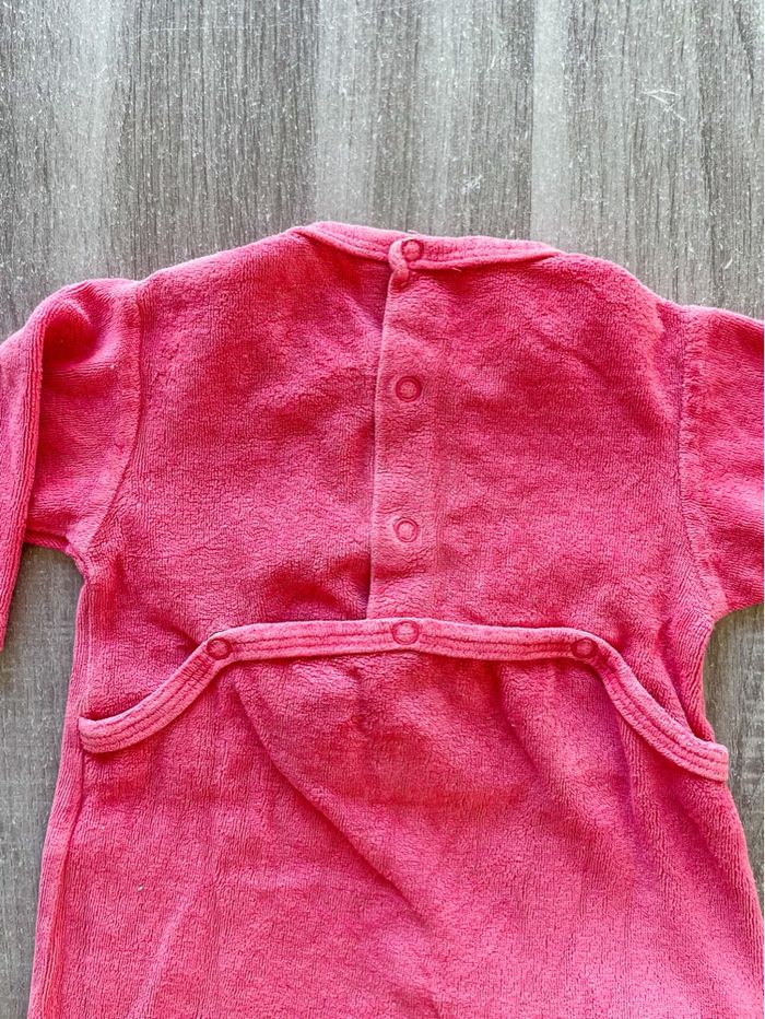 Pyjama rose papillons  bébé fille taille 3 mois - photo numéro 6