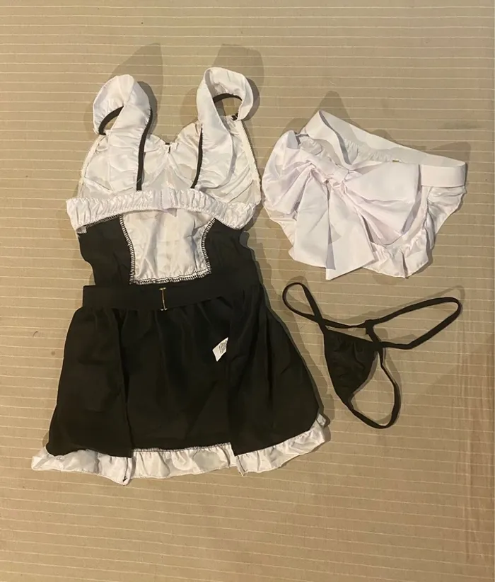 Déguisement, cosplay, femme de ménage taille S - photo numéro 3