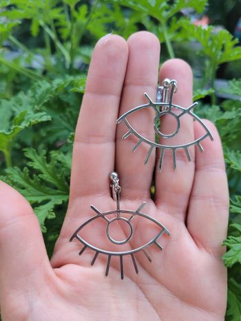 Clips œil acier silver