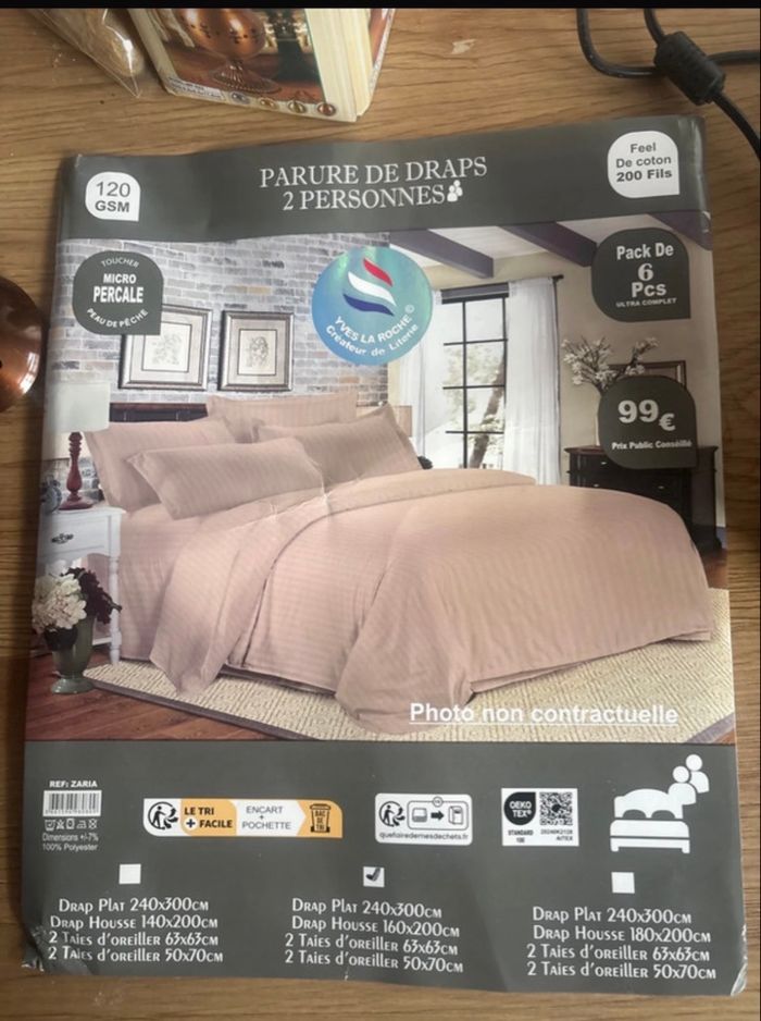 Parure de draps pour deux personnes - photo numéro 4