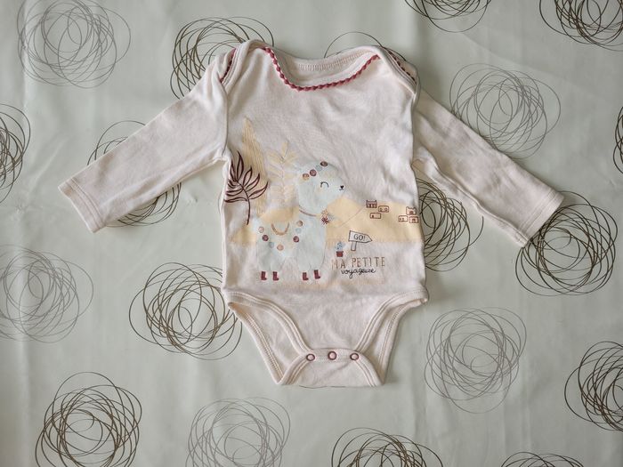 Lot 2 bodies manches longues / Taille 6 mois - photo numéro 5