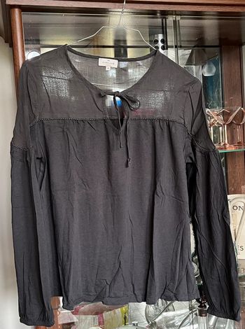 Haut XS manches longues Cyrillus gris anthracite