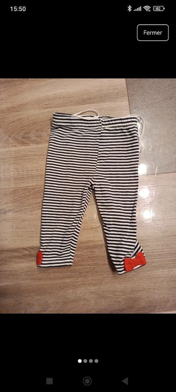 Legging marinière 6 mois