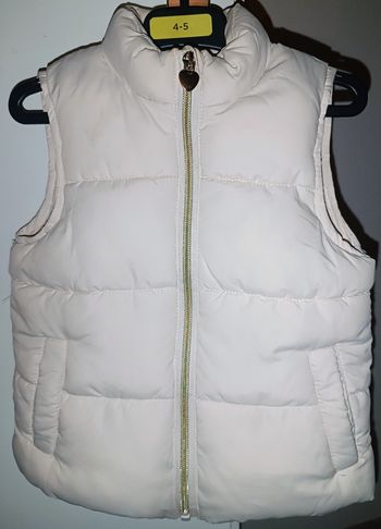 Doudoune sans manches matelassée unie pour fille
