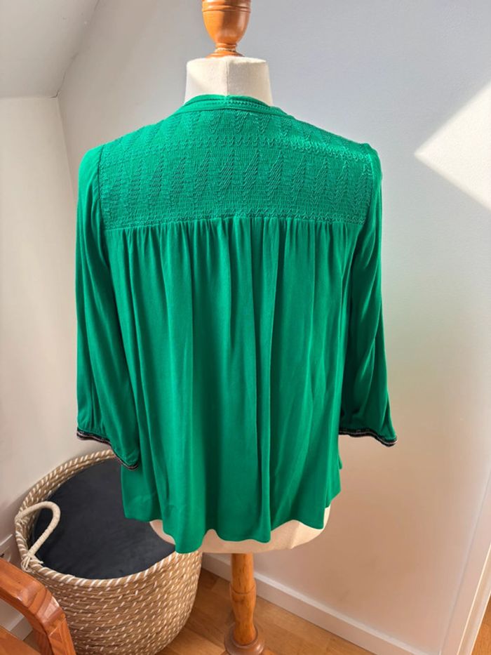 Blouse manches 3/4 vert Brésil  - Ba&sh - S - photo numéro 8