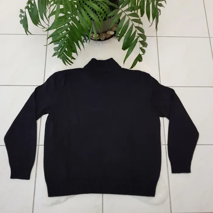 Pull Camionneur half demi zip Ralph Lauren XL Noir - photo numéro 3