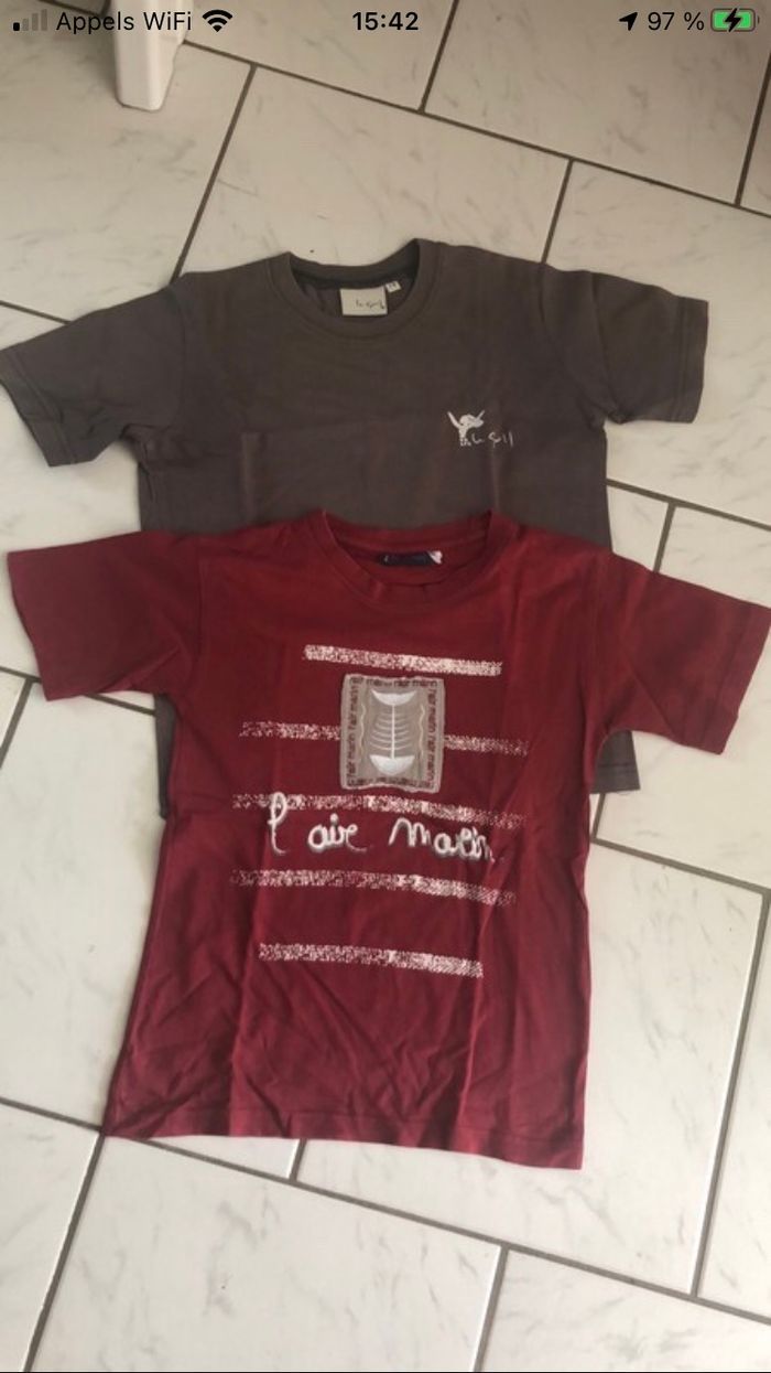 Lot de 2 teeshirt