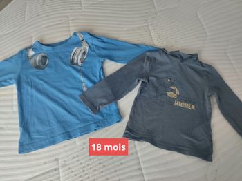 T shirts taille 18 mois