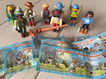 Série complète 8 figurine Kinder Urlaub In Den Alpen (1994) BPZ Série Allemagne