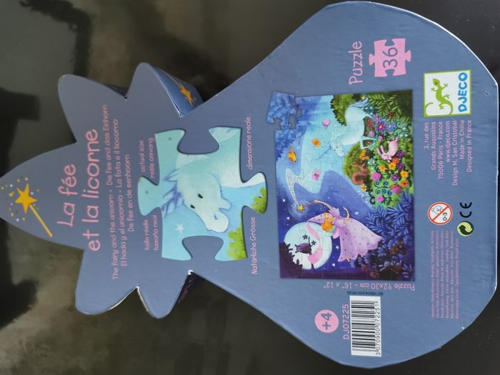 Puzzle fée et licorne Djeco 4 ans - photo numéro 3