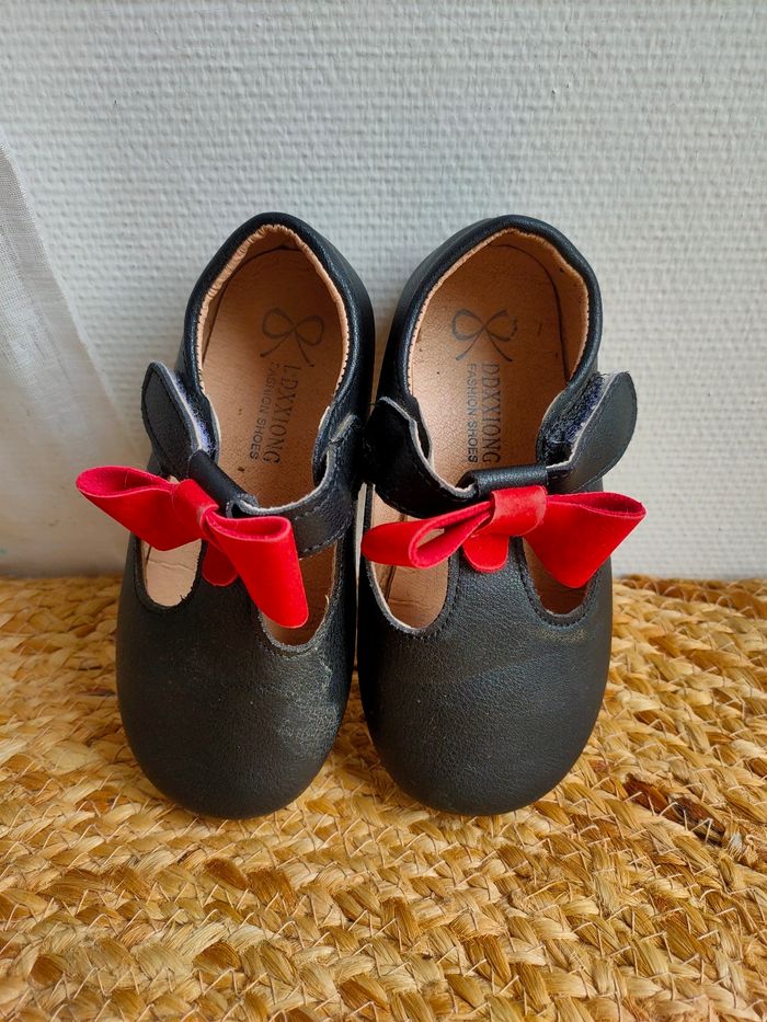 Ballerines noir a nœud rouge taille 26 - photo numéro 5
