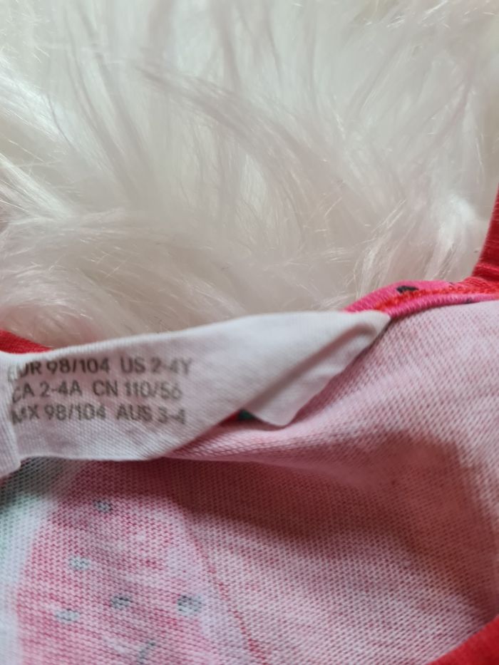 Robe à pasteque H&m 3//4ans - photo numéro 2