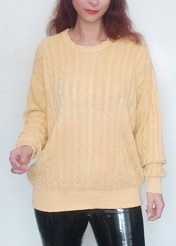 Gros pull jaune pastel taille 42/44