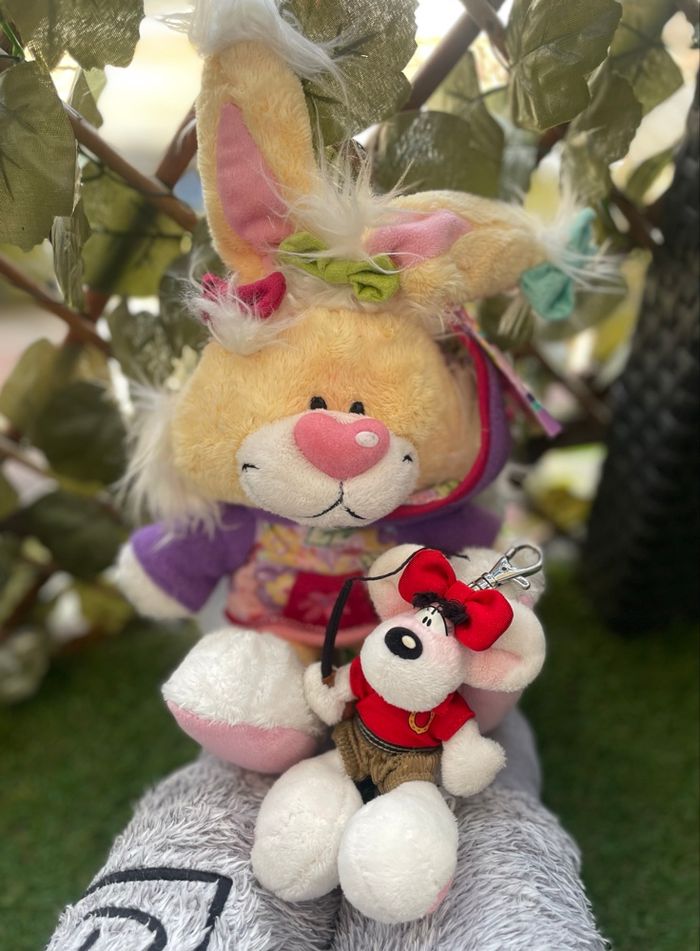 Lot de 2 peluches Mimihopps et Diddlina - Marque Depesche Diddl - photo numéro 9