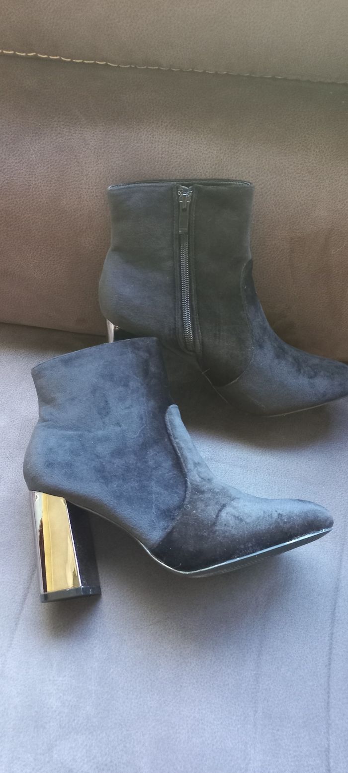 Bottines avec talons effet miroir - photo numéro 3