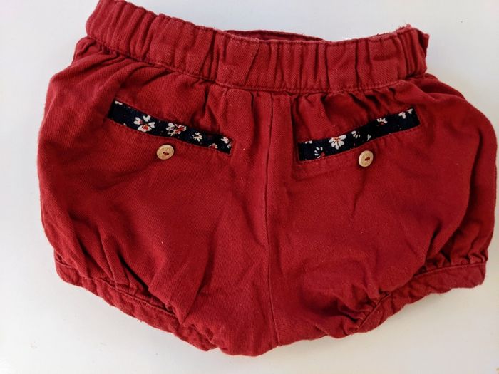 Short bloomer rouge bordeau Sergent Major 12 mois 74 cm - photo numéro 4