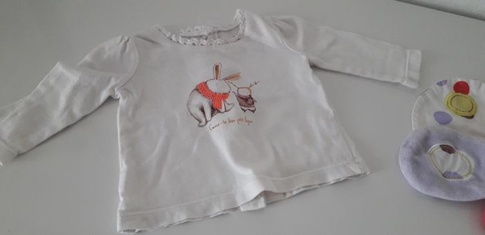 T.shirt manches longues 1 mois - photo numéro 3
