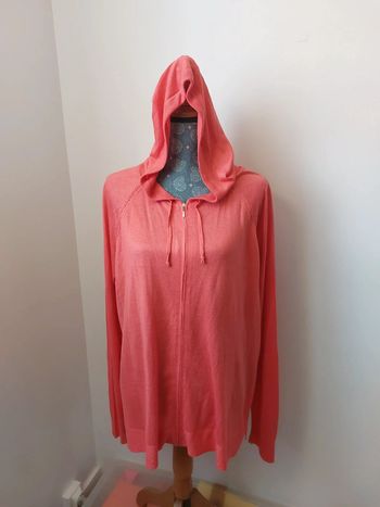 Gilet a capuche orange XL
