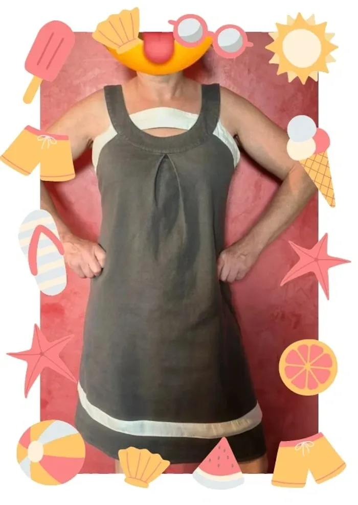 Superbe robe épaisse et doublée