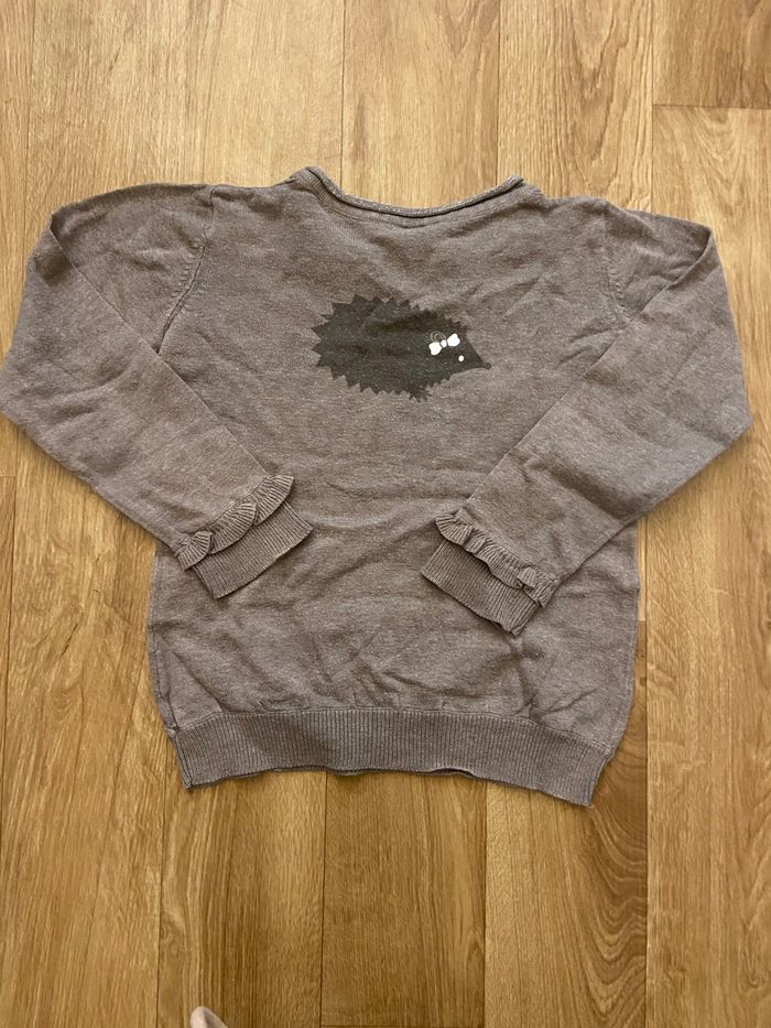 Pull léger marron fille 5 ans - photo numéro 3