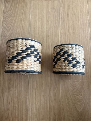 Lot de 2 paniers / caches pots maison du monde