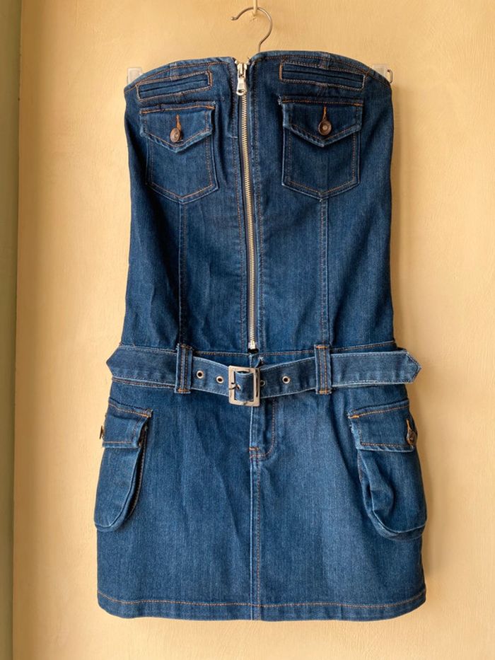 Robe bustier en jean Just F M - photo numéro 2