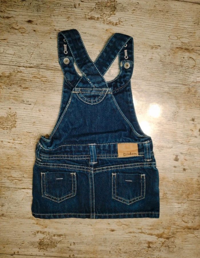 Jolie robe salopette été en jeans fille 3 mois - photo numéro 4